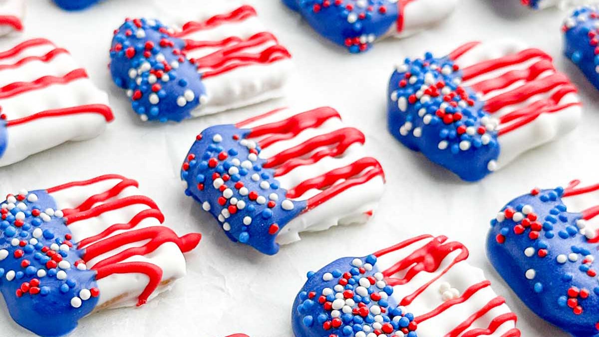 Fourth of July snack recipe has a red, white and blue salty-sweet twist