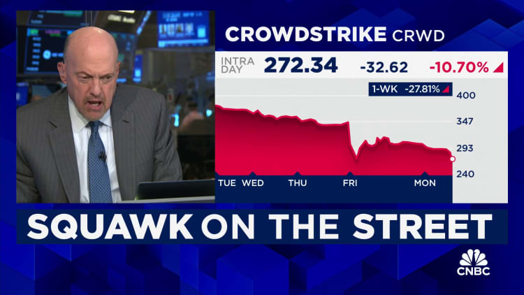 CrowdStrike shares tumble as fallout from global tech outage continues