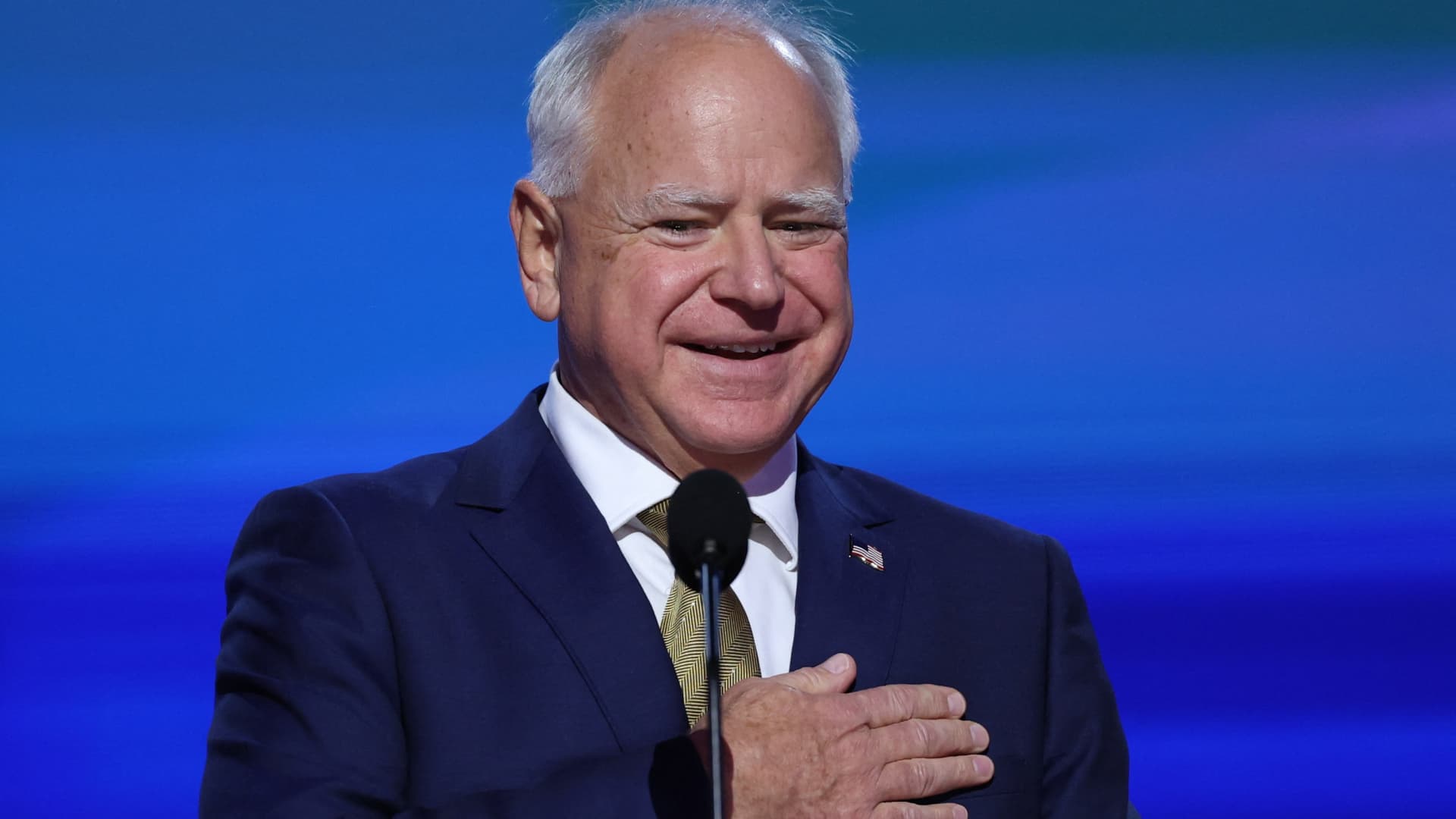 Tim Walz says Harris will turn page on Donald Trump