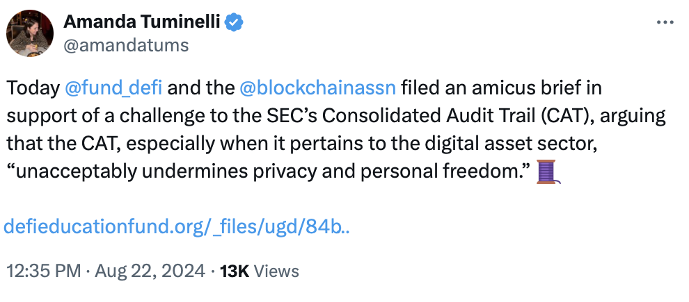Crypto advocates file brief against SEC’s investor tracking database
