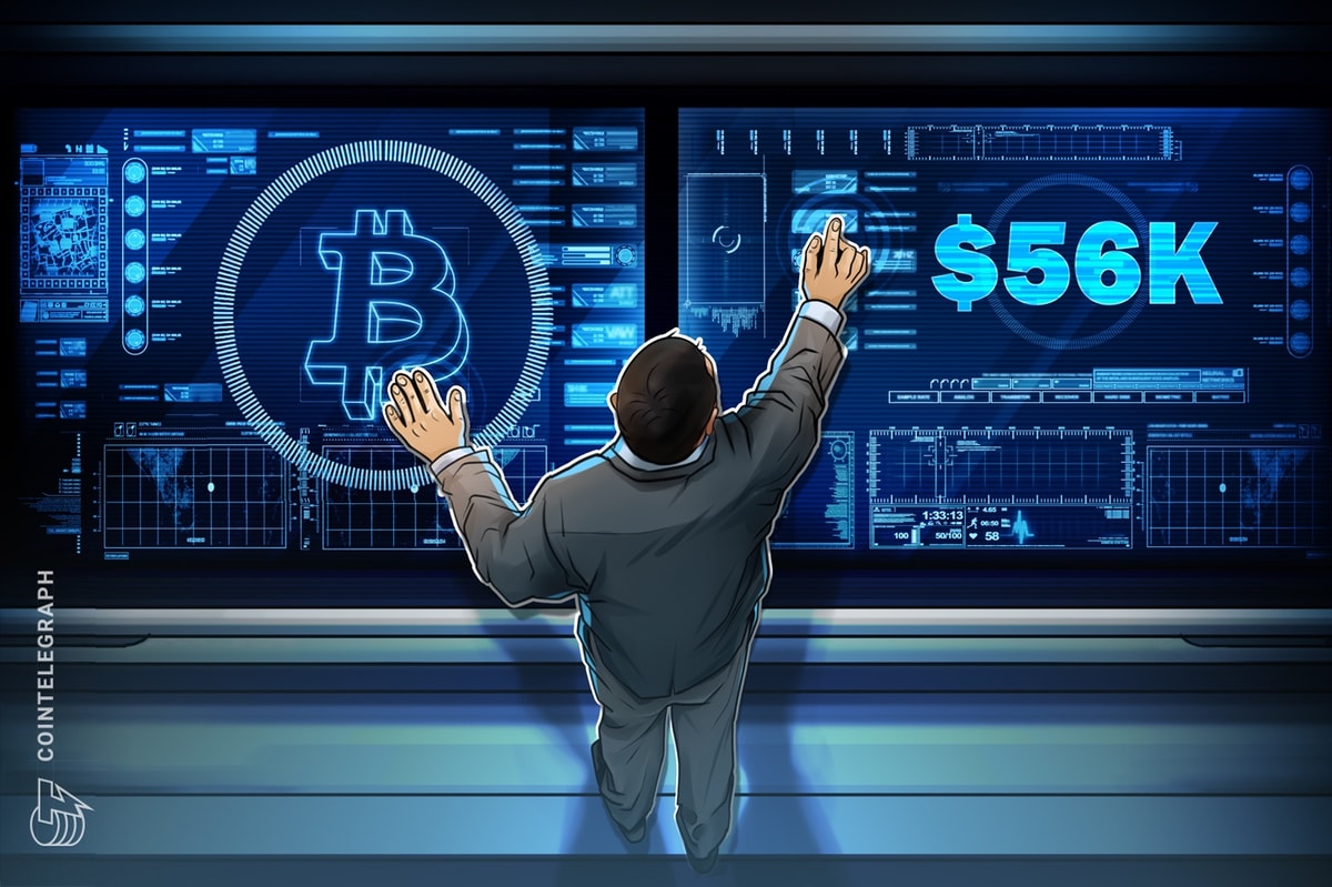 Bitcoin traders celebrate ‘good news’ as BTC price trades above $56K