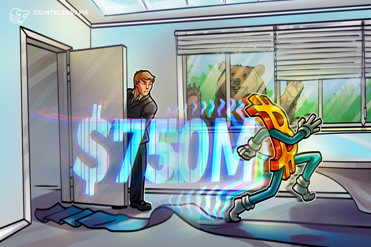 Bitcoin net flows hit $750M, highest outflow since May