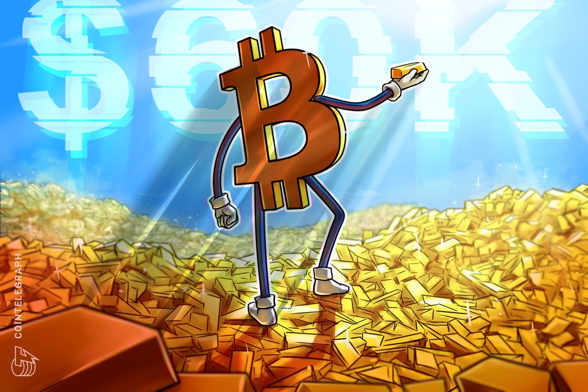 Bitcoin price eyes $60K reclaim as gold hits fresh all-time high
