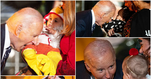 Biden Appears to Bite Several Babies for Halloween