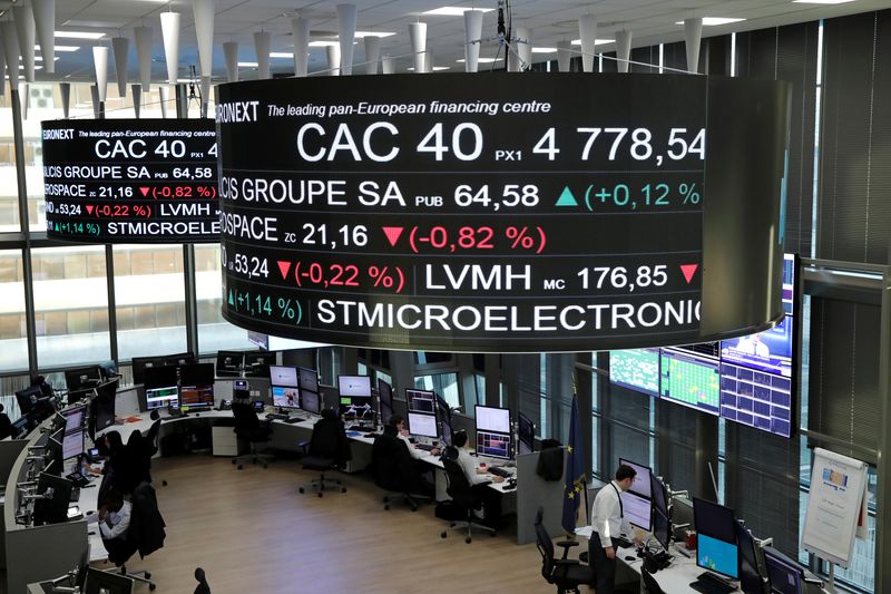 France stocks higher at close of trade; CAC 40 up 0.20%