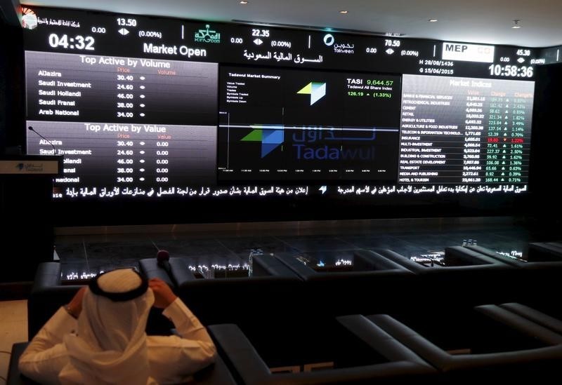 Saudi Arabia stocks lower at close of trade; Tadawul All Share down 0.38%