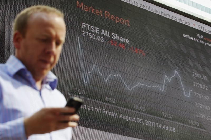 U.K. stocks lower at close of trade; Investing.com United Kingdom 100 down 0.34%