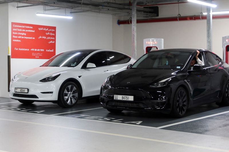 Analysis-In Saudi debut, Tesla faces desert heat, few chargers, but no Musk protests