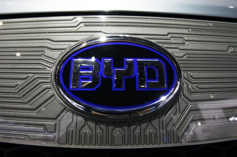 BYD shares hit record high on report it outsold Tesla in Europe